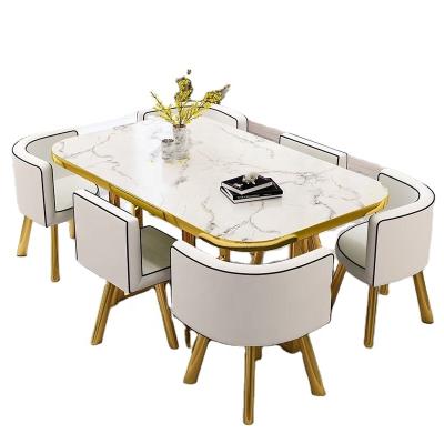 China Luxury simple modern style fashion adjustable furniture adjustable worktop coffee table set (the other) high quality marble table for sale