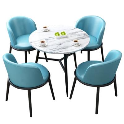 China (Other) New Model Adjustable Round Table Leisure Table Chatting Table Set 4 Chairs for sale