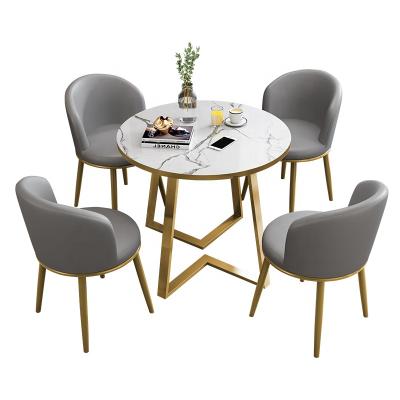 China (Others) new models leisure adjustable table4 chair hotel table dining table set set for sale