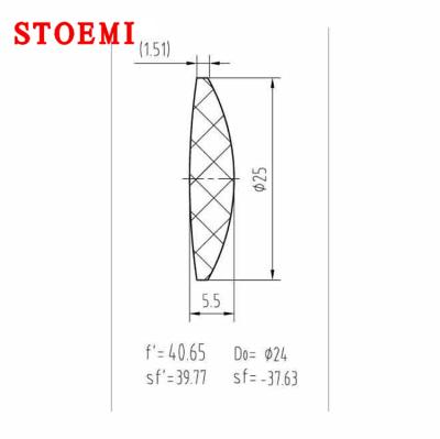 China 25mm Resin Optical Acrylic PMMA Field And Compensation Lens For Telescope-STOEMI ST-95 for sale