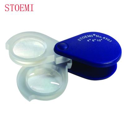 China STOEMI 6503 10X Lightweight Rotary Drinking Magnifier Mini Magnifying Glass /magnifier for Diamond and Jewelry for sale