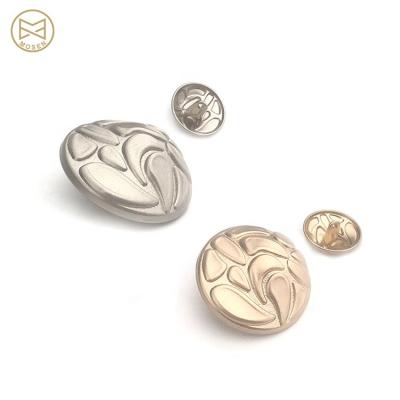 China Custom Gold Metal Silver Leg Button Viable Round Shape Zinc Alloy For Garment for sale