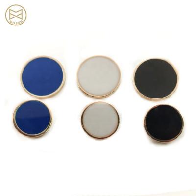 China Sustainable Wholesale Alloy Custom Round Shape Metal Leg Clothing Button for sale