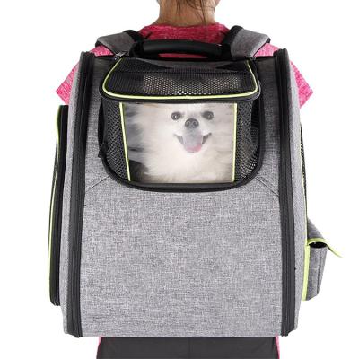 China OEM Breathable Dog Factory Soft Pet Carrier Bag With Mesh Large Capacity Pet Travel Backpack for sale