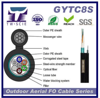 Κίνα GYTC8s 36 πυρήνων χάλυβα θωρακισμένο οπτικών ινών καλώδιο οπτικών ινών καλωδίων άμεσο θαμμένο που χρησιμοποιείται στο telecommuniction προς πώληση