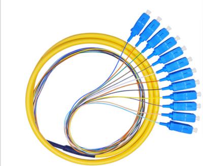 China Estabilidad de la temperatura alta del cable de fribra óptica de la coleta polaca del UPC/de APC en venta