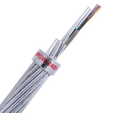 China 24 tipos de aluminio cable de fribra óptica del tubo de la base de 205kN OPGW en venta