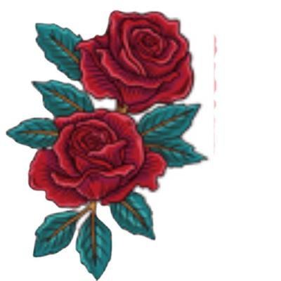 China 30pcs/set Temporary Rose Sticker Spring Art Decoration Flower Tattoo Decals 3D Sticker for sale