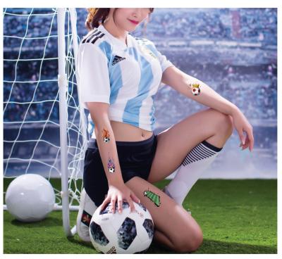 China 2023 Temporary Waterproof Stickers Stock Football Designs Temporary Tatoo Stickers Wholesale for sale