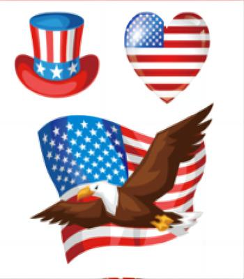 China Temporary Professional Supplier of New High Quality Tattoo Stickers for Independence Day Tattoo Stickers for sale