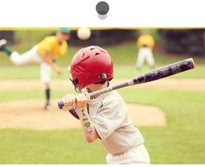 China Temporary Waterproof Baseball Stickers Baseball Tattoos Games For Kids Children Girls for sale