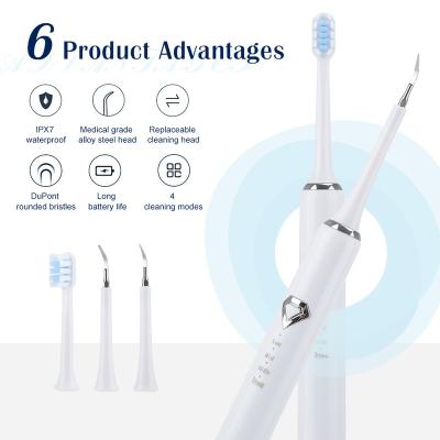 China New Battery Operated Electric Tooth Cleaner 8-in-1 Household Oral Care Removing Stains, Tooth Stones, Tooth Whitening Instrument for sale