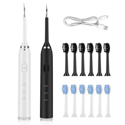 China For New Home Use Rechargeable 7 Brush Head Electric Toothbrush Set Home Teeth Care Oral Tooth Stone Remover for sale