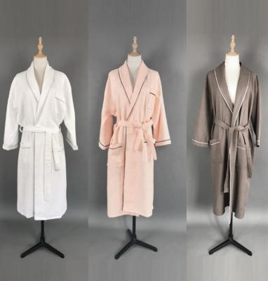 China Wholesale 100% Waffle Cotton Kimono Collar Bathrobe Factory Hotel QUICK DRY Spa Logo Bathrobe Custom Made High Quality for sale