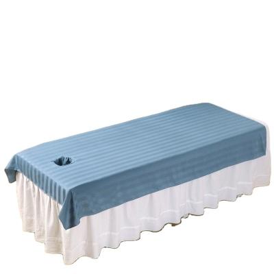 China Polyester Fiber Massage Table Sheet Beauty Salon Spa Portable Bedspread Protective Sheet for sale