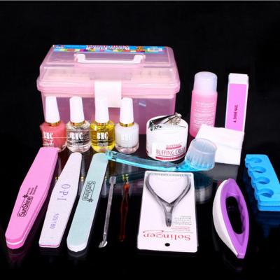 China New 19pcs Nail Polish and Tool Manicure Set ES-NA005W for sale