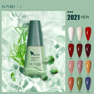 China KASI New Certified Organic Health 2021 Fashion Nail Salon Professional UV Gel Polish 12ml Nail Polish for sale