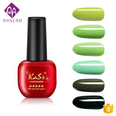 China Hot Selling Durable 5 Colors Popular KASI Nail Gel Polish With Avocado Series for sale