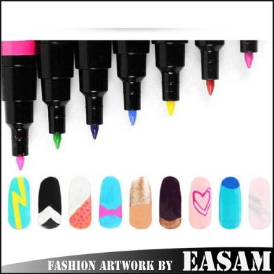 China Professional Non-Toxic Nail Art Pen Polish Painting Drawing Design Nail Art Tool for sale