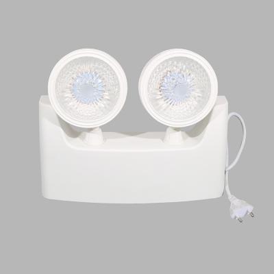 China Stylish Over Head Dual Charge And Deep Discharge Protection / Twin Spot LED Emergency Light for sale