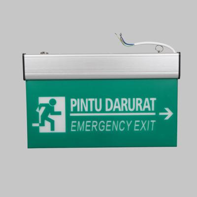 China Popular Over Charge and Deep Discharge Protection LED Emergency Exit Sign Light for sale