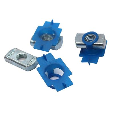 China Hot Selling Heavy Industry Plastic Wing Channel Nut Blue For Solar Panel Mounting System for sale