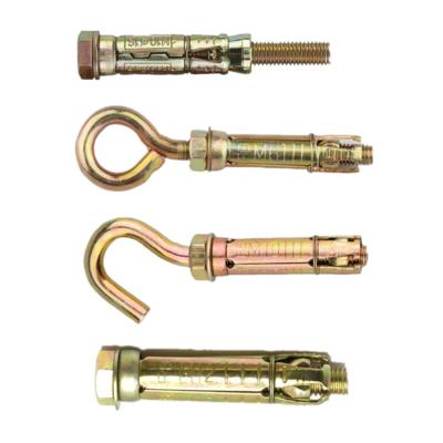 China Building Construction Yellow Zinc 3PCS 4PCS Heavy Duty Fix Anchor Bolt Fix Bolt for sale