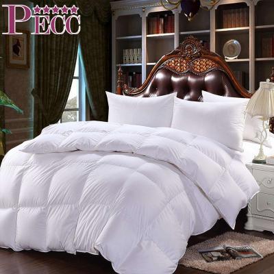 China Home Comforter Insert White Comforter Bed Goose Feather Down Quilting Customized Size for sale