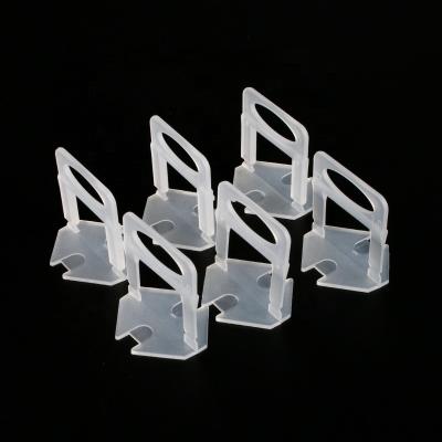 China Modern Tile Level System 2.0MM Tile Leveler PP 100 Pcs / Bag Base Modern Plastic Clips for sale