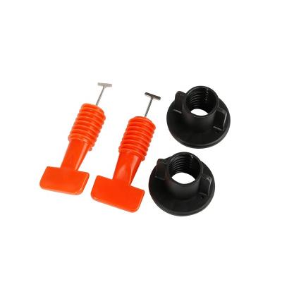 China Modern Orange Leveling System Clips Tile 50 Pcs Reusable Tile Spacer Leveling System For Flooring for sale