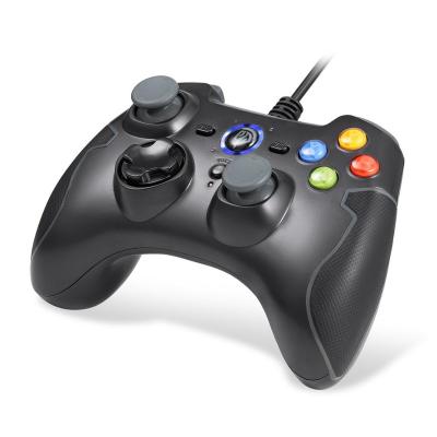 China Dual Vibration Gamepad Free Sample Trade Assurance Wired Gamepad Joystick For Android (Black) Windows PS3/TV Box Game Controller for sale