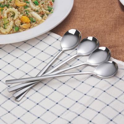 China Amazon Viable Hot Sales Korean Style Cutlery Stainless Steel Spoon Dinner Serving Spoon for sale