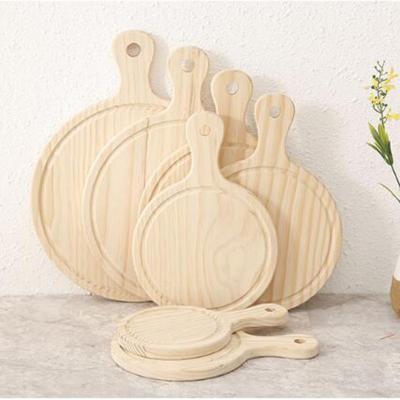 China Wholesale High Quality Viable Customize Wooden Pizza Skin Tools Pizza Skins For Bread Board Cutting Board Fruit Cutting Board for sale