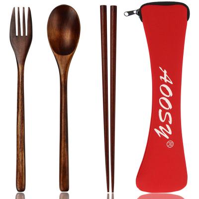 China Cheap Price Automotive 3pcs In 1 Set Wooden Cutlery Set Party Return Gifts Wedding Giveaways for sale