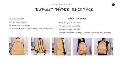 China dupont tyvek backpack for sale