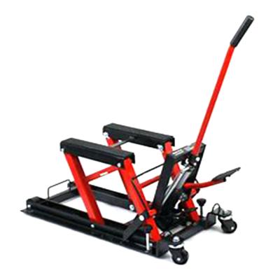 China Small Steel Purchase 1500LBS Steel Manual Hydraulic Motorcycle Lift for sale