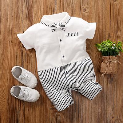 China Cozy Baby Clothes Knitted Button Baby Boy Snap Back OEM Clothing Rompers Newborn Clothes for sale