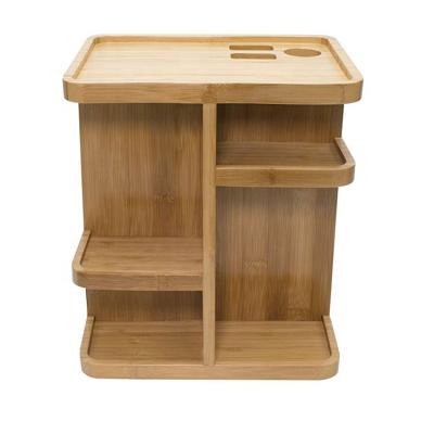 China Viable Desktop Bamboo Cosmetic Organizer for Makeup for sale