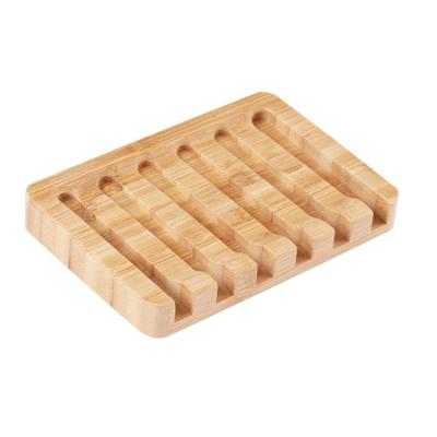 China Modern Modern Hotel Bathroom Drying Trays Bamboo Wood Soap Dish for sale