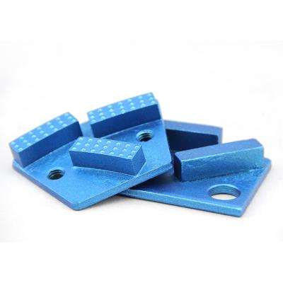 China Long Life High Performance Factory Diamond Grinding Block For Diamond Concrete Disc Floor Plate Power Tools Trapezium Three Segment Polishing Abrasive Bar for sale