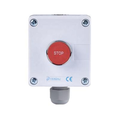 China Plastic+Metal XDL55-BB114P marked metal push button control station with single hole for sale