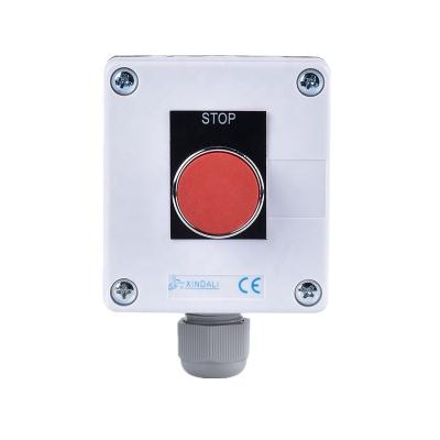 China Plastic+Metal XDL55-BB111PH29 1 button push button control station electrical switch boxes with signage for sale