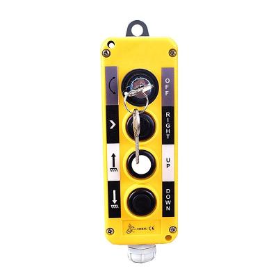 China XDL10-EPBG4 4 Holes Push Button Control Station Main Electrical Switch Boxes Plastic for sale