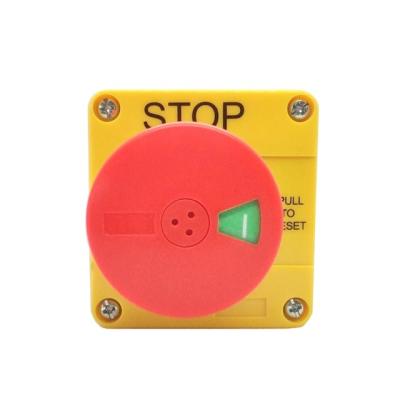 China Plastic PC Emergency Stop XDL75-ETB1814 Push Button Switch Station Box Anti-Misoperation for sale