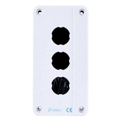 China XDL5-BE03 3 Holes Plastic Push Button Control Box Outdoor Plastic Switch Box Box for sale