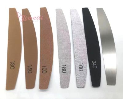 China Durable YML Customized Logo Metal Nail Folder With Disposable Replaceable Sandpaper for sale