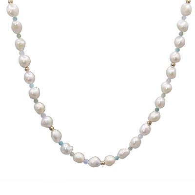 China Colorful Baroque Freshwater Multi CLASSIC Pearl Necklace Necklace Great Gift For Women for sale