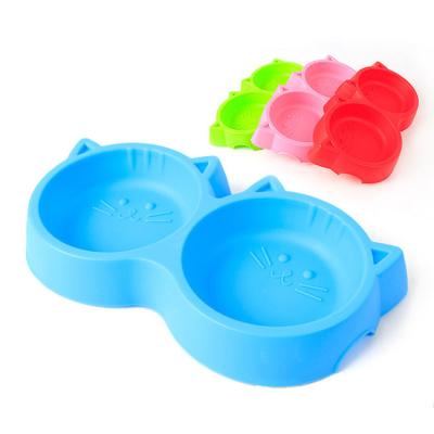 China Double Automatic Plastic Cat Bowl from Amazon's Best Seller for sale