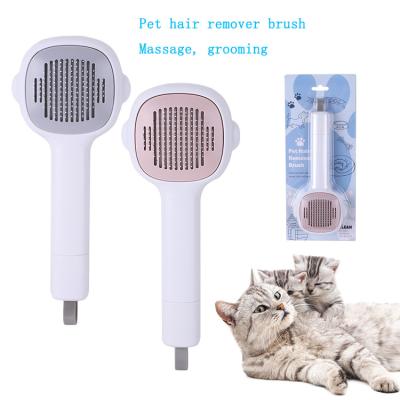 China Amazon Best Seller Sustainable Professional Hair Removal Pet Massage Brush For Dogs Cats for sale