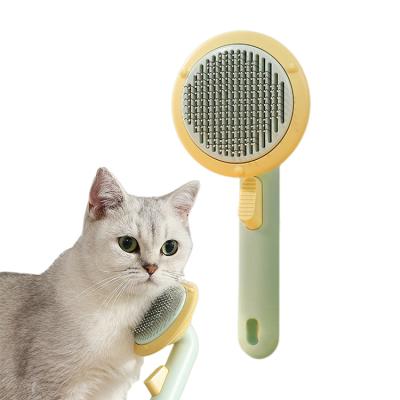 China Amazon Viable Hot Sale OEM Automatic Comb Hair Removal Cat Dog Brush Pet Grooming Brush Sweep Pet Hair Remove Dog Hair Pet Comb for sale